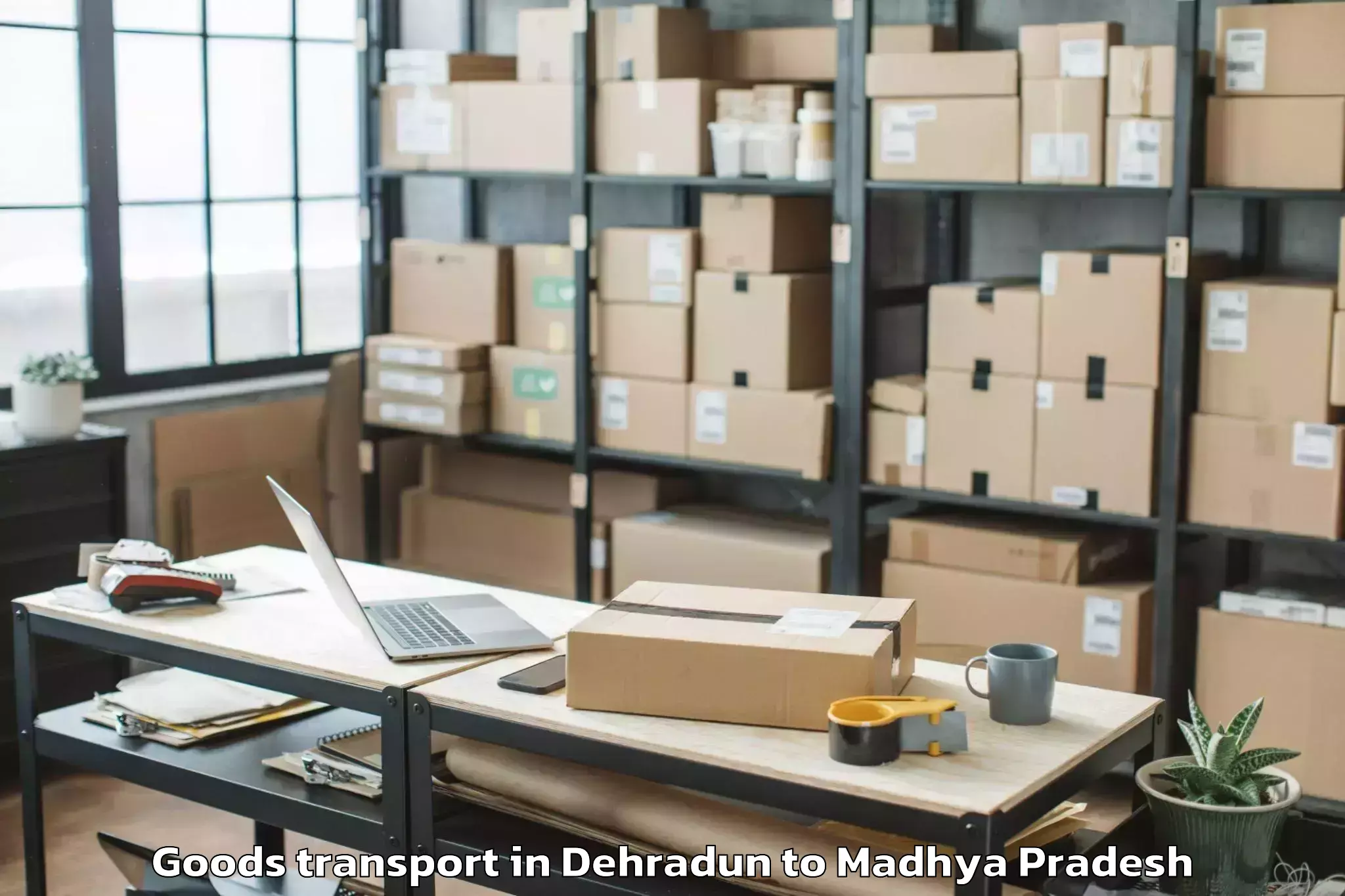 Reliable Dehradun to Jabalpur Airport Jlr Goods Transport